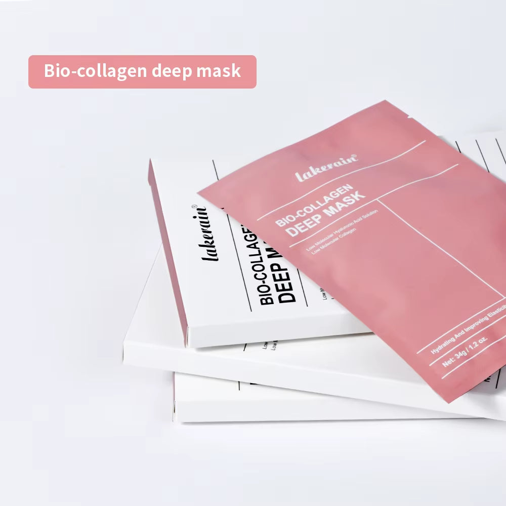 Bio-Collagen Real Deep Mask Supplement Collagen Hydrating Overnight Hydrogel Mask Elasticity Improvement Pore Minimizing Firming